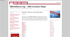 Desktop Screenshot of irsaddress.org