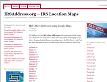 Tablet Screenshot of irsaddress.org